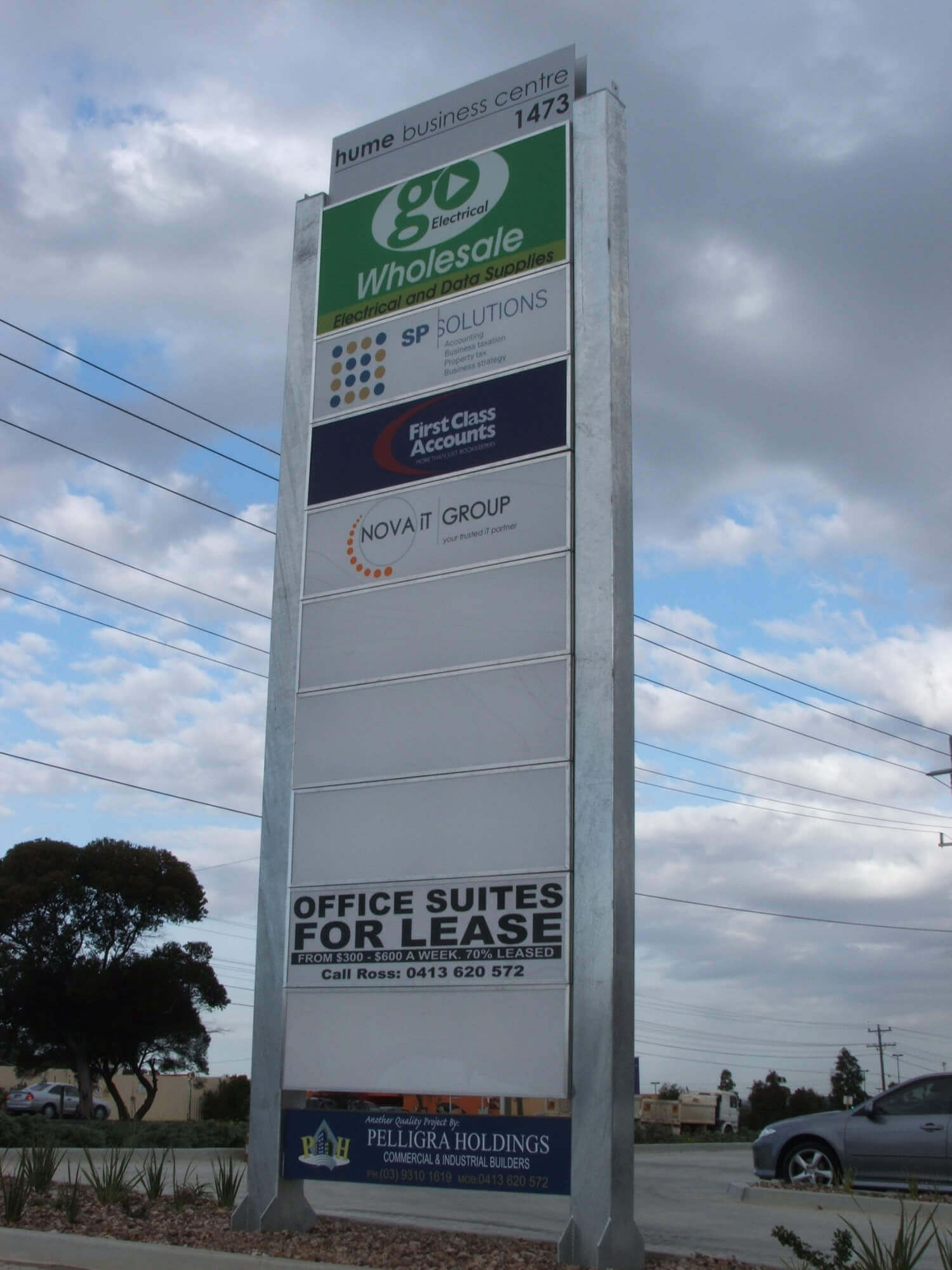 Pylon Signs Fabrication & Installation Free standing A1